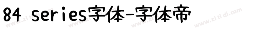 84 series字体字体转换